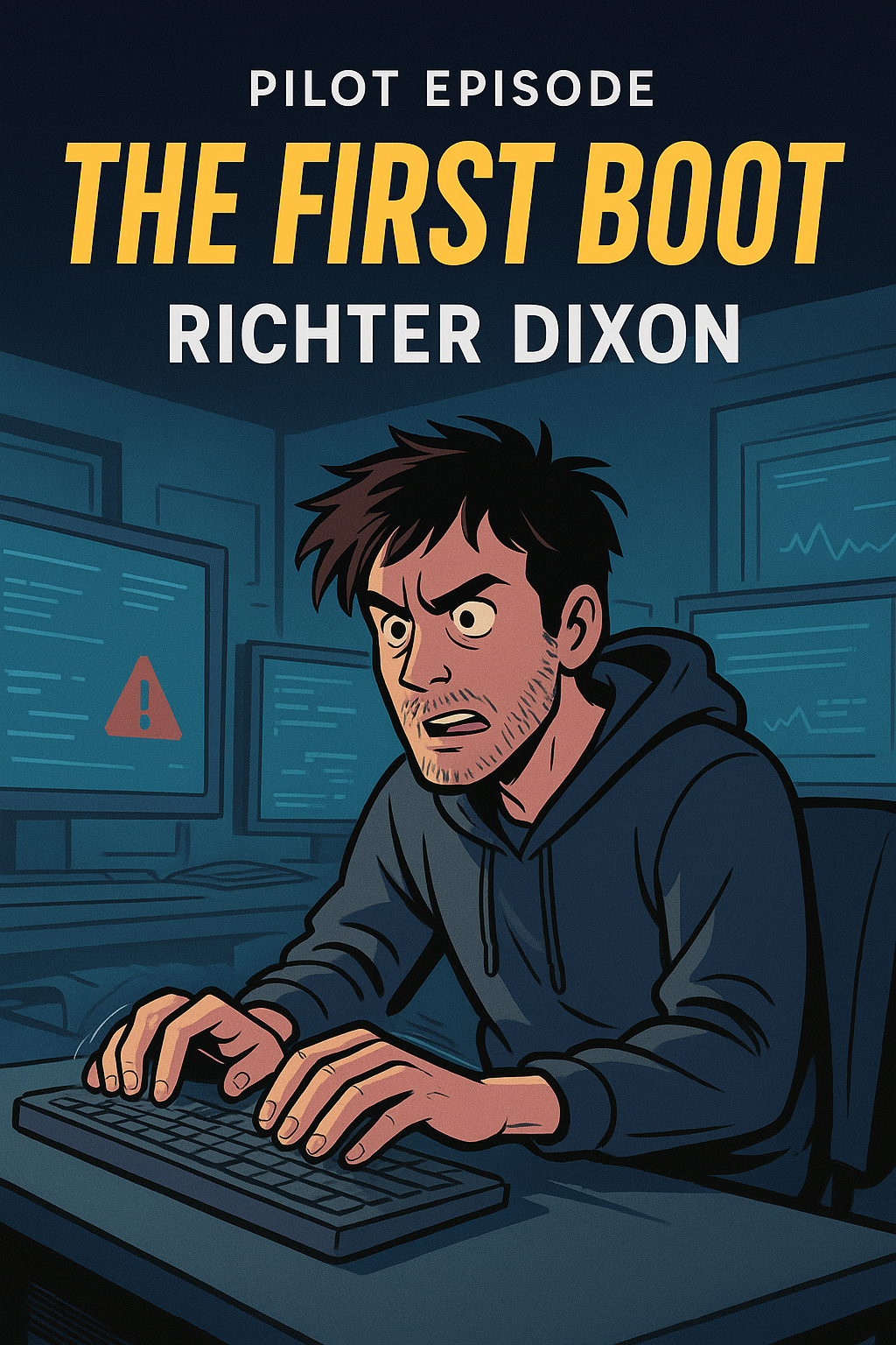 Title page of 'Servers' the hilarious new IT drama from Davollo Productions